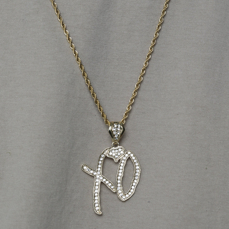 ICED XO PENDANT [18K GOLD]