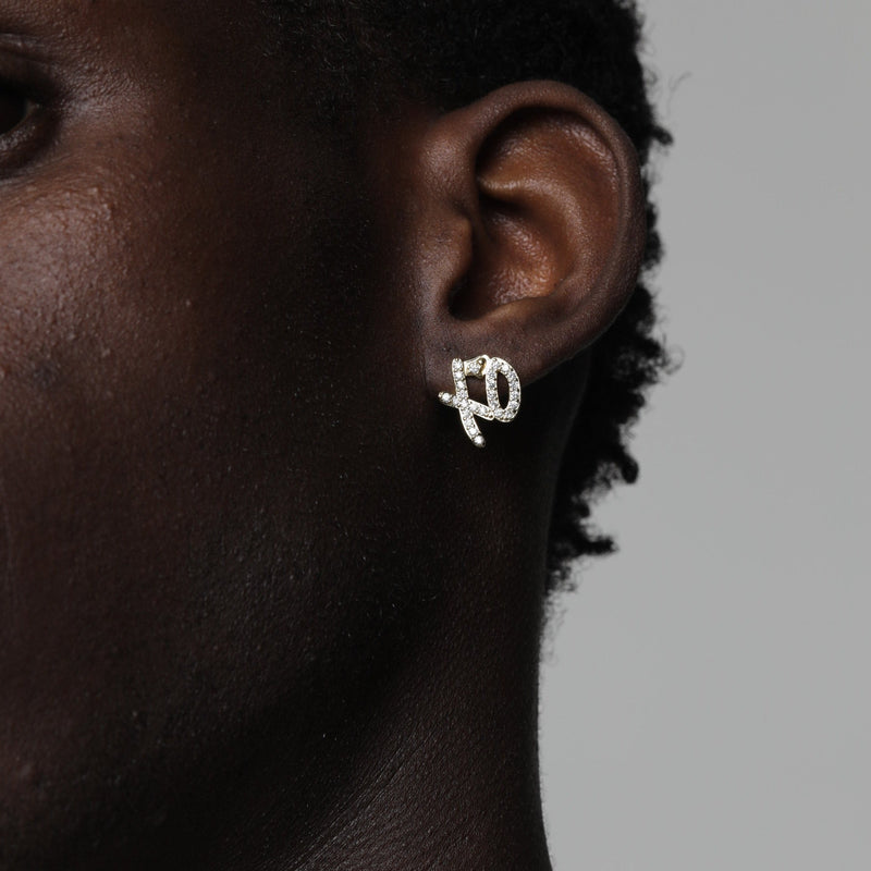 ICED XO EARRINGS [18K GOLD]
