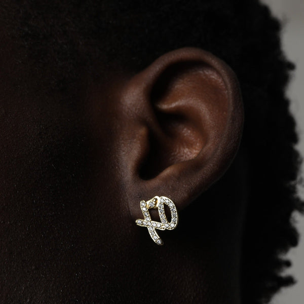 ICED XO EARRINGS [18K GOLD]