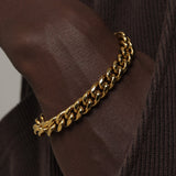 MIAMI CUBAN BRACELET [18K GOLD] 10MM