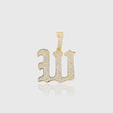 OLD ENGLISH LETTER PENDANT [18K GOLD]