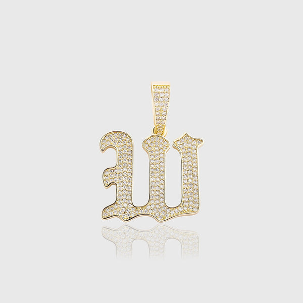 OLD ENGLISH LETTER PENDANT [18K GOLD]