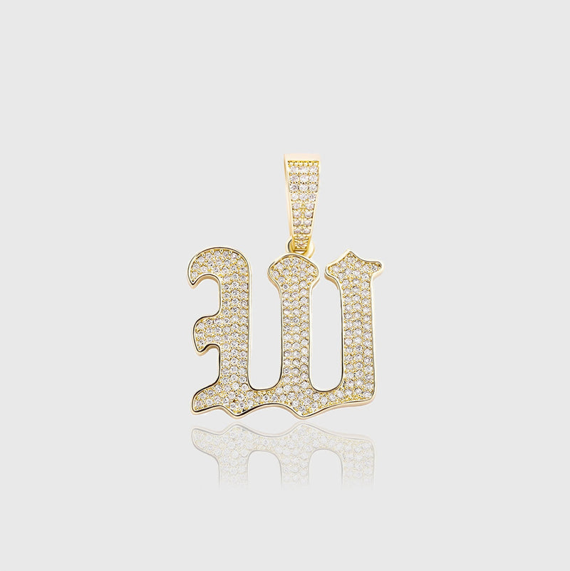 OLD ENGLISH LETTER PENDANT [18K GOLD]