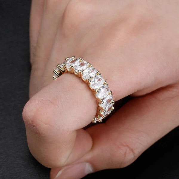 WOMEN'S BAGUETTE ETERNITY RING [18K GOLD]