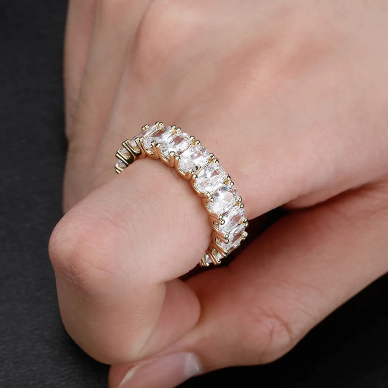 WOMEN'S BAGUETTE ETERNITY RING [18K GOLD]