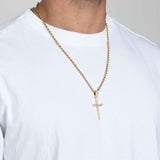 ICED NAIL CROSS PENDANT [18K GOLD]