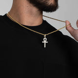 ICED ANKH PENDANT [18K GOLD]