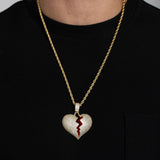 BROKEN HEART PENDANT [18K GOLD]