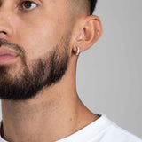 SINGLE ROW HOOP EARRING [18K GOLD]