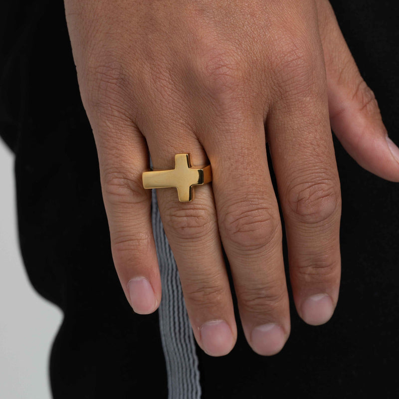 CROSS RING [18K GOLD]
