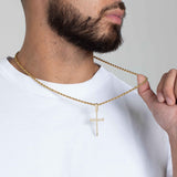 ICED NAIL CROSS PENDANT [18K GOLD]