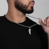 ICED WING PENDANT [18K WHITE GOLD]