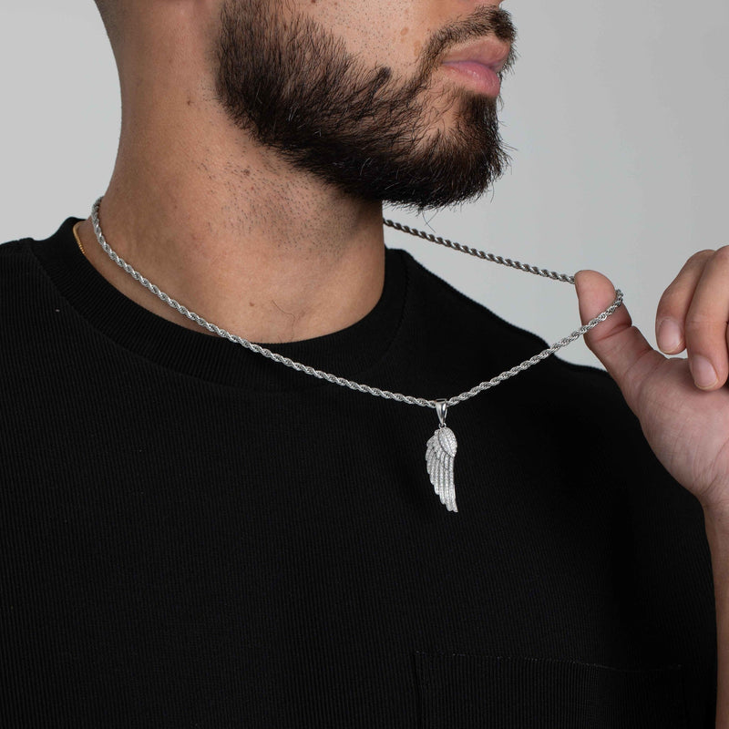 ICED WING PENDANT [18K WHITE GOLD]