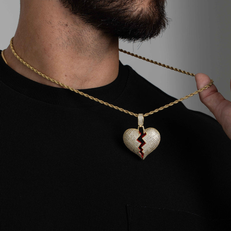 BROKEN HEART PENDANT [18K GOLD]