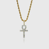 ICED ANKH PENDANT [18K GOLD]