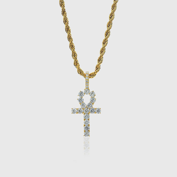 ICED ANKH PENDANT [18K GOLD]