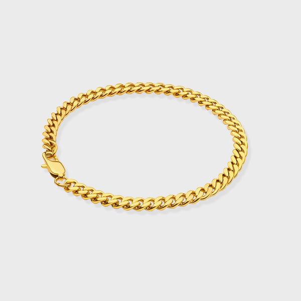 WOMEN'S CUBAN BRACELET [GOLD] 5MM - Malvos