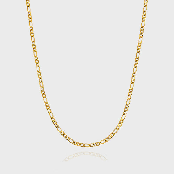 WOMEN'S FIGARO CHAIN [GOLD] 3MM - Malvos
