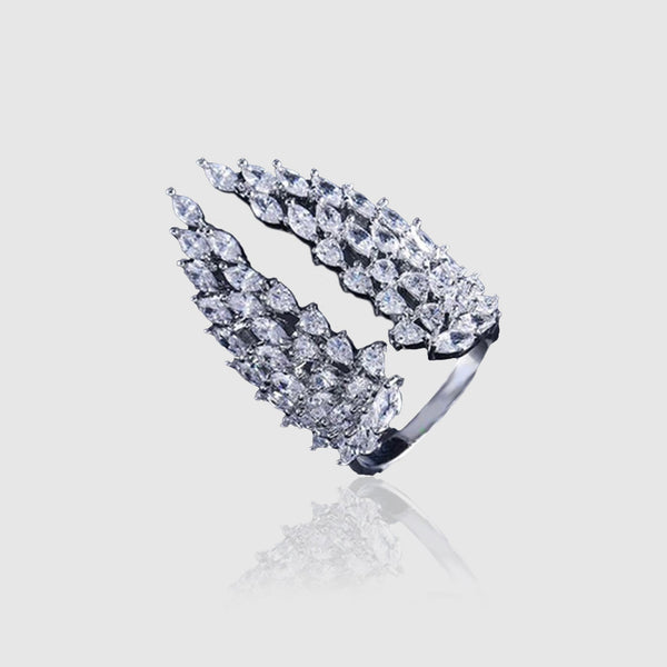 WOMENS MALVOS ICED WINGS ADJUSTABLE RING - Malvos