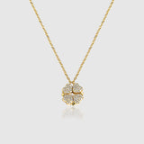 WOMENS MALVOS MAGNETIC MICRO FOUR LEAF CLOVER NECKLACE - Malvos