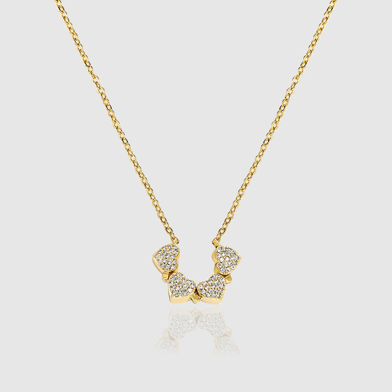 WOMENS MALVOS MAGNETIC MICRO FOUR LEAF CLOVER NECKLACE - Malvos