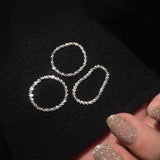 WOMENS MALVOS S925 SPARKLING GYPSOPHILA RING [SILVER] - Malvos