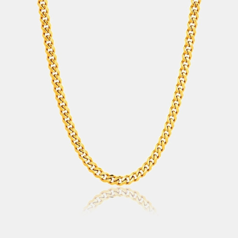 WOMEN'S MIAMI CUBAN CHAIN [18K GOLD] 5MM - Malvos