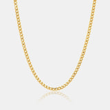 WOMENS MIAMI CUBAN CHAIN [GOLD] 3MM - Malvos