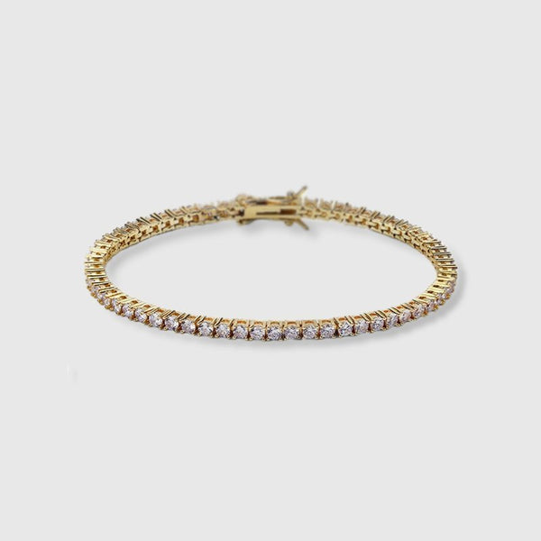 WOMEN'S MICRO TENNIS BRACELET [GOLD] 3MM - Malvos