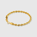 WOMEN'S ROPE BRACELET [18K GOLD] 5MM - Malvos