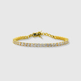 WOMEN'S TENNIS BRACELET [18K GOLD] 5MM - Malvos