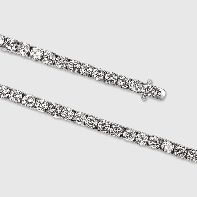 WOMEN'S TENNIS BRACELET [WHITE GOLD] 5MM - Malvos