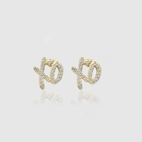 ICED XO EARRINGS [18K GOLD]